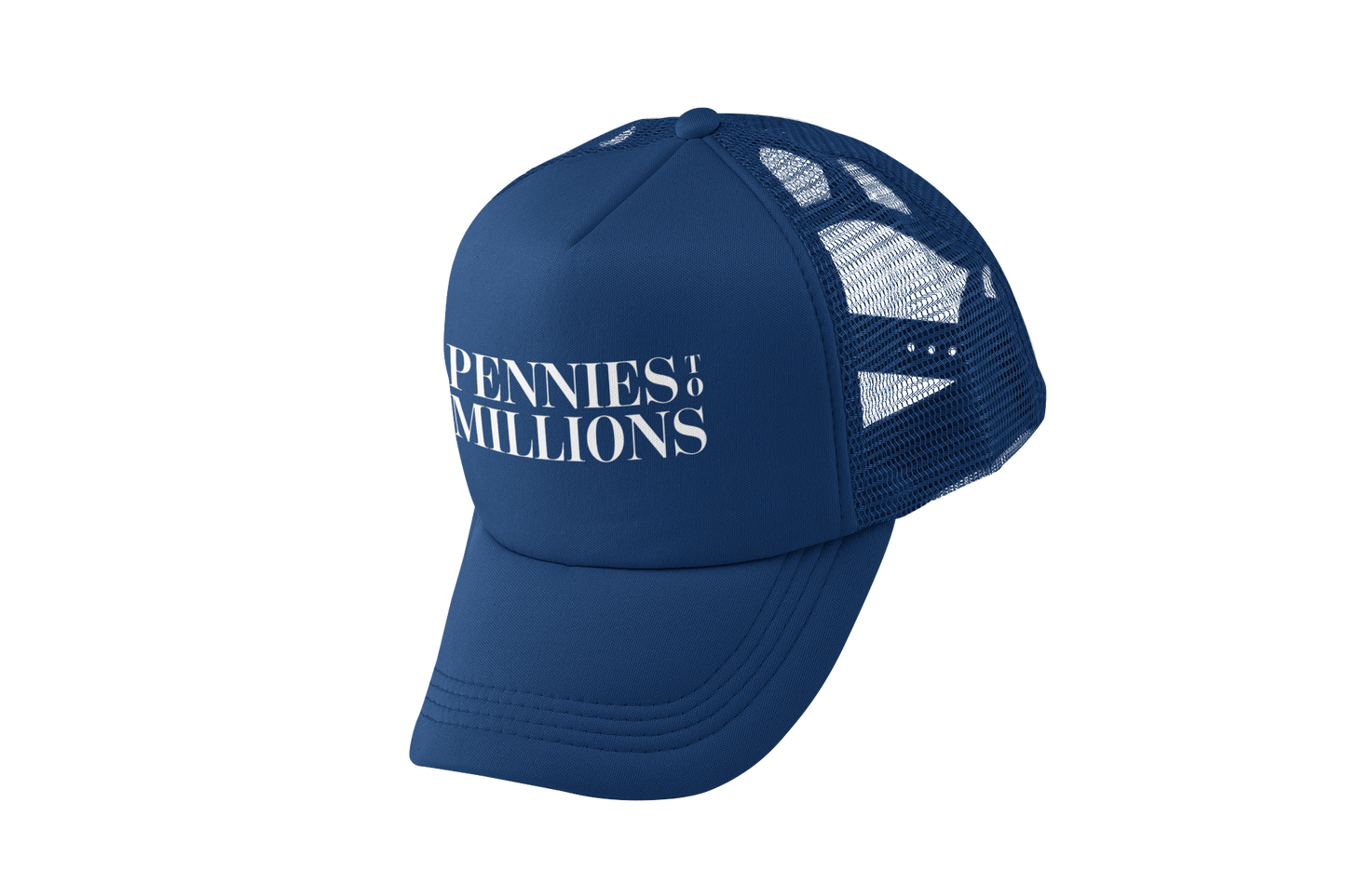 Pennies To Millions - Trucker Hat Blue